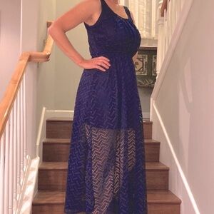 New Liberty Love Maxi summer dress with miniskirt under slip full skirt